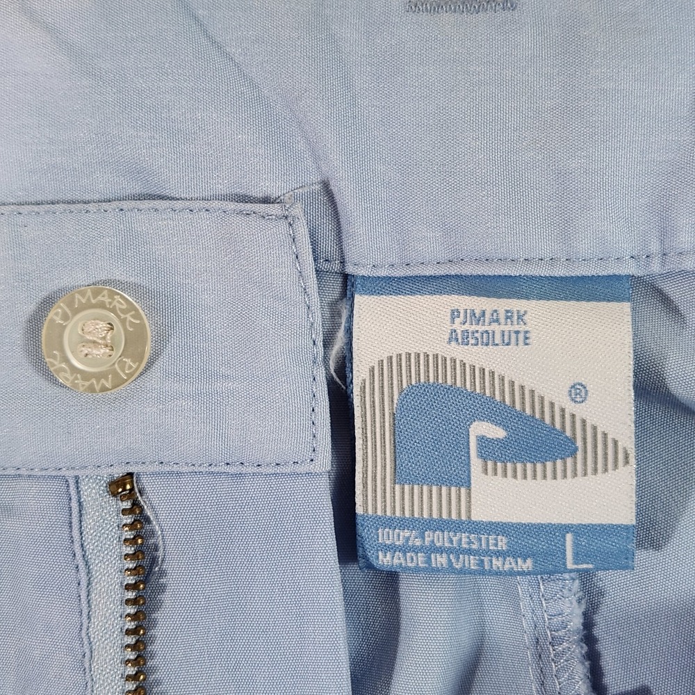 PJMark Shorts Cargo Mens Vintage Baggy Y2K Blue 5 Pocket Long Length relaxed L - Picture 6 of 15